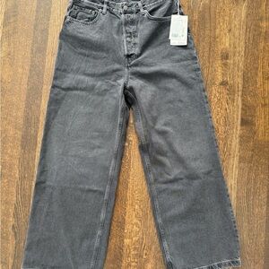 COS Women's Washed Black Wide Leg Jeans